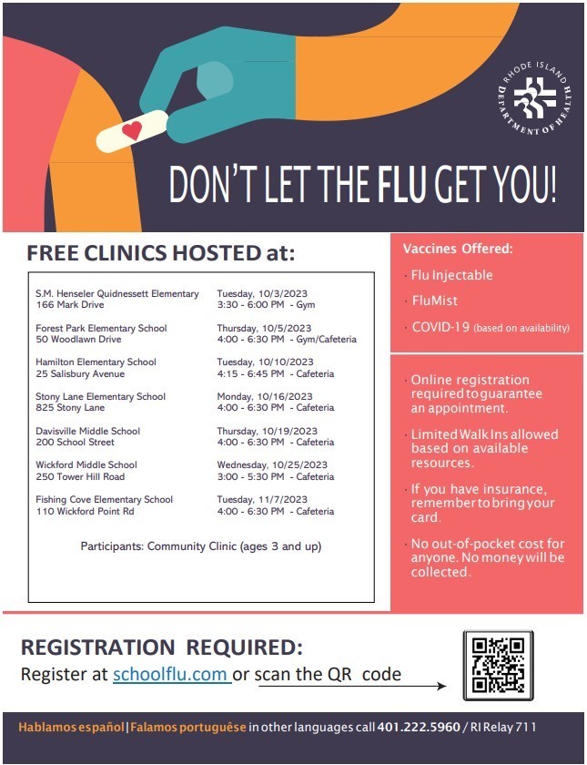 Flyer for Flu Clinic