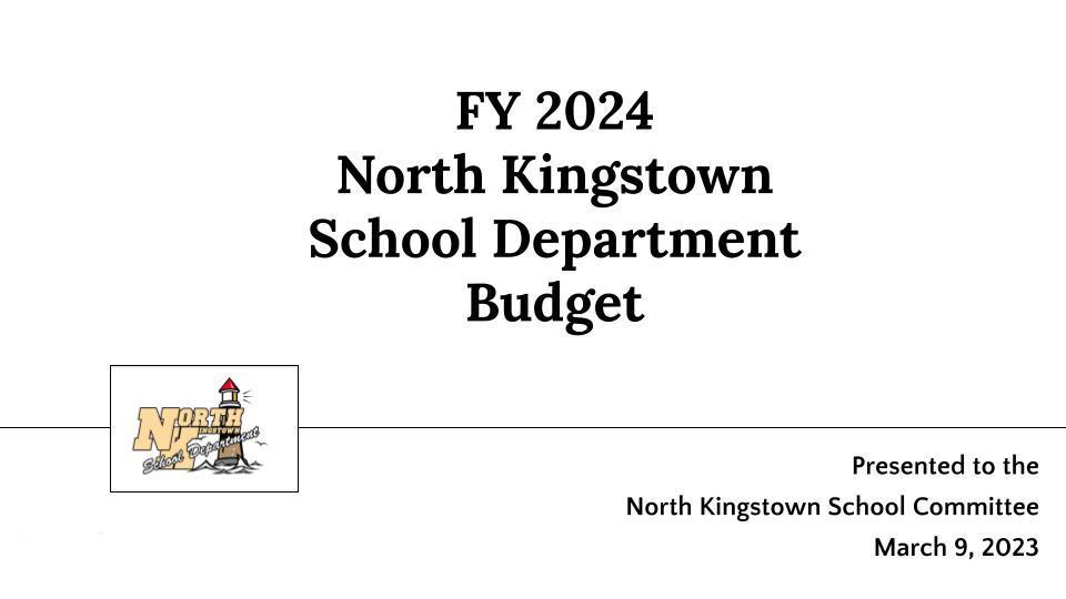 FY  2024 North Kingstown School Committee Approved Budget
