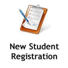 Clipboard reads "New Student Registration"
