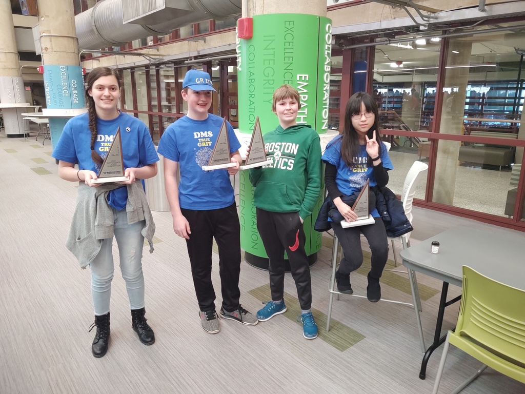 Davisville Middle School students place 3rd in the Team Round at the Math Counts  competition at CCRI.  Congratulations!