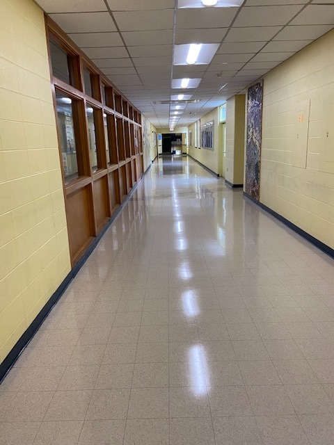 What is happening at the DMS building?  Cleaning!!